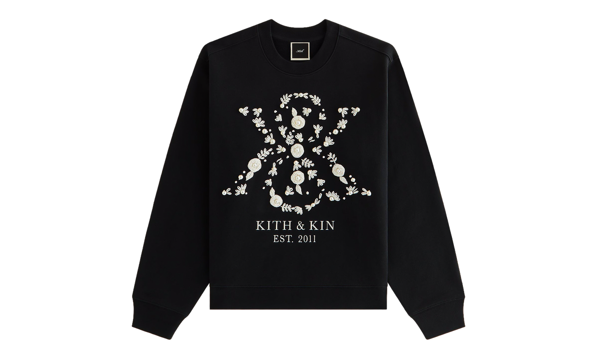 Kith Ashwin Pearl Crest Crewneck WMNS "Black" KHW031007 001