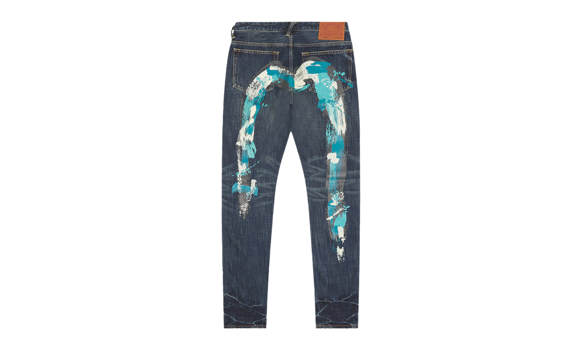 EVISU Daicock Print Denim "Waves" 2EAHTM6JE100817DN