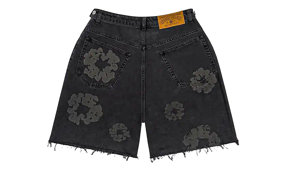 Denim Tears Mono Cotton Wreath Denim Shorts "Black" DT389